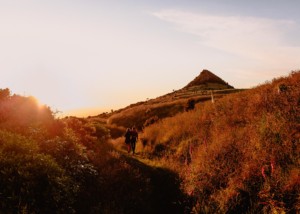 Gibraltar Rock engagement photo