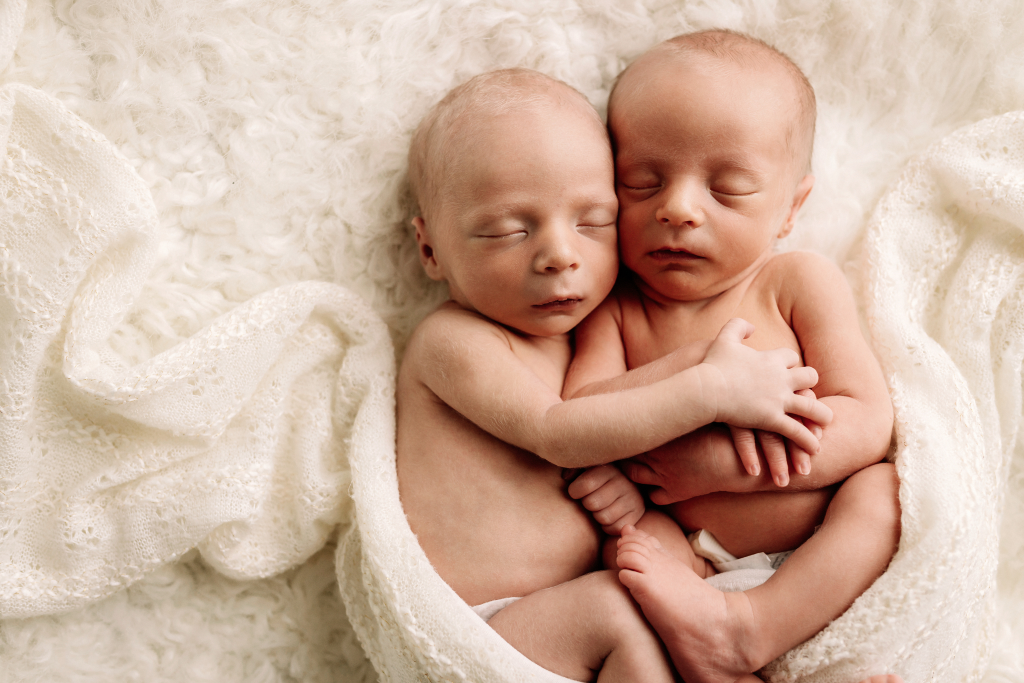 Newborn twins | Photography by Mandy Caldwell