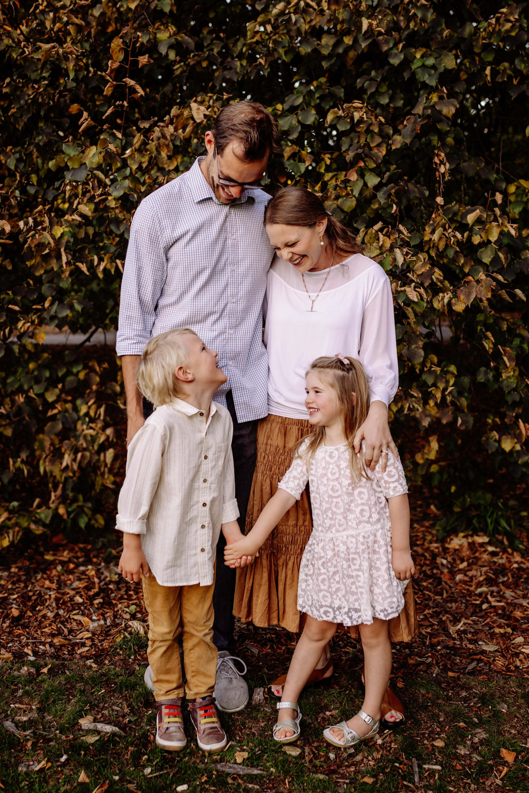 Family portrait session Christchurch Botanic Gardens